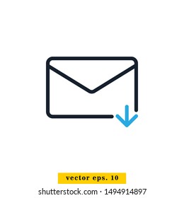 Mail Icon Vector Logo Design Template