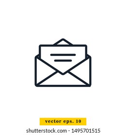 Mail Icon Vector Logo Design Template