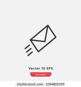 Mail icon vector, message symbol. Modern flat symbol for web and mobile apps