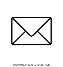 ícone de e-mail vetor no fundo branco
