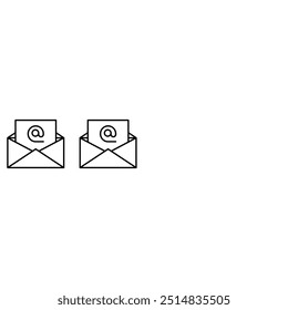 Mail icon vector set. email illustration sign collection. Envelope symbol.