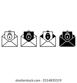 Mail icon vector set. email illustration sign collection. Envelope symbol.