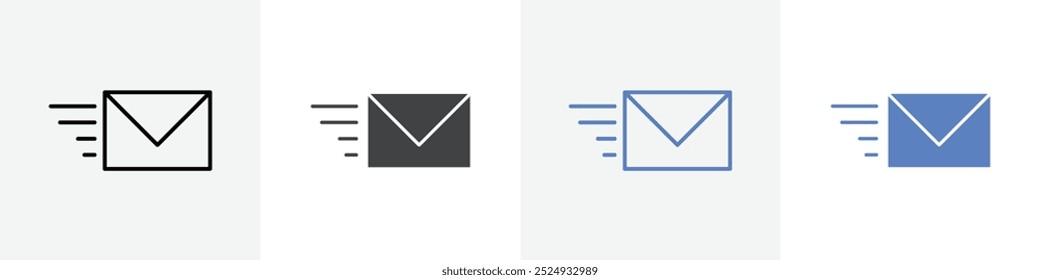 Mail-Symbol, Vektorsatz für das Web