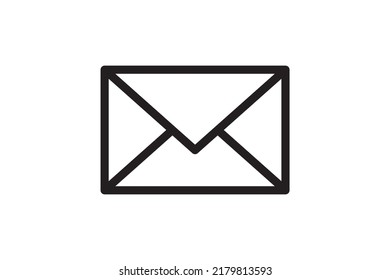 Signo vectorial de icono de correo. Símbolo de sobre de carta. Mensaje enviado a la ilustración de dirección. Diseño del boletín de correo electrónico.