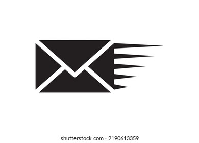 Signo vectorial de icono de correo. Símbolo de sobre de carta. Mensaje enviado a la ilustración de dirección. Diseño del boletín de correo electrónico.