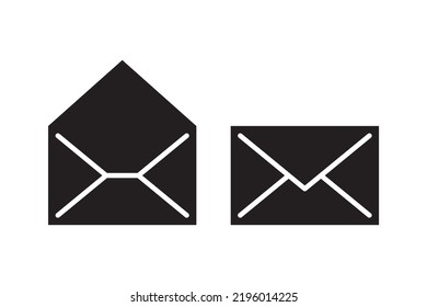 Mail icon vector sign. Letter envelope symbol. Message send to address illustration. Email newsletter design.