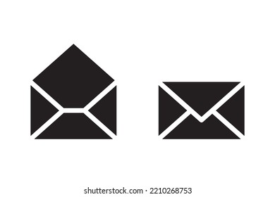 Signo vectorial de icono de correo. Símbolo de sobre de carta. Mensaje enviado a la ilustración de dirección. Diseño del boletín de correo electrónico.