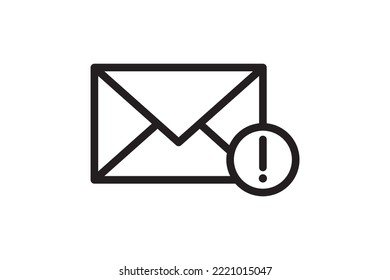 Mail icon vector sign. Letter envelope symbol. Message send to address illustration. Email newsletter design.