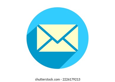 Mail icon vector sign. Letter envelope symbol. Message send to address illustration. Email newsletter design.