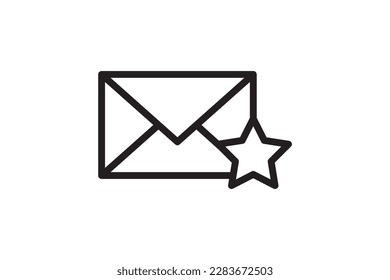Mail icon vector sign. Letter envelope symbol. Message send to address illustration. Email newsletter design.