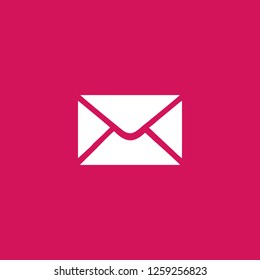 mail icon vector. mail sign on pink background. mail icon for web and app
