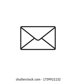 símbolo de símbolo vectorial de icono de correo aislado