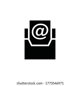 símbolo de signo de vector de icono de correo