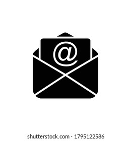 símbolo de símbolo vectorial de icono de correo aislado