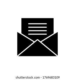 Mail icon vector simple design