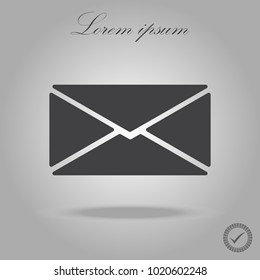 Mail icon vector. Trendy black style for graphic design, Web site, UI. Vector illustration