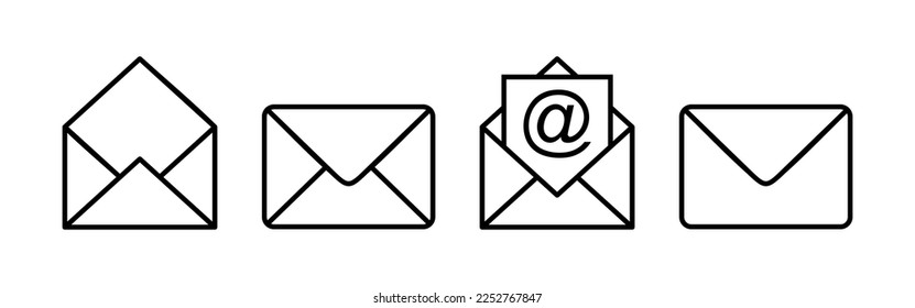 Mail icon vector for web and mobile app. email sign and symbol. E-mail icon. Envelope icon