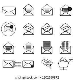 mail icon vector.message and notification concept eps10