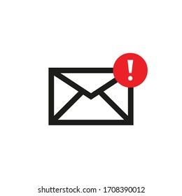 Icono de correo para diseño web. Enviar nuevo mensaje. Vector aislado 