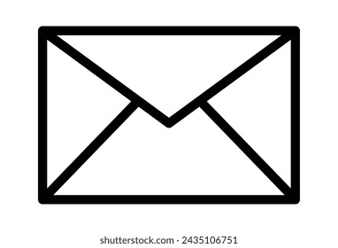 Mail icon for web and mobile app. email sign and symbol. E-mail icon. Envelope icon. Message envelope line art icon for apps and websites. Vector illustration. Eps file 147. 