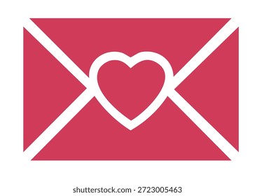 Icono del correo para la invitación de boda y diseño secreto de la tarjeta del amor de la pasión dulce