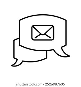mail icon with white background vector stock illustration