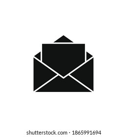 Mail icon for your website, logo, app, UI, product print. Mail concept flat Silhouette vector illustration icon