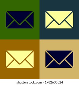 Mail icon.Envelope vector illustration.Message sign.