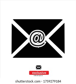 Mail icon.Flat design style vector illustration for graphic and web design.