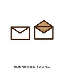 Mail icons.