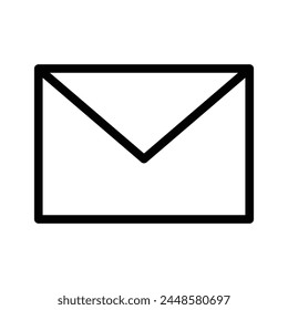 Mail Icons with Balck Outline Style