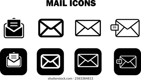Mail Icons Bundle Set for Business