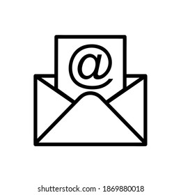 mail icons isolated. Email vector stock symbol eps10 on white background
