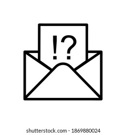 E-Mail-Symbole einzeln. E-Mail-Vektorsymbol eps10 auf weißem Hintergrund
