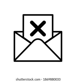 E-Mail-Symbole einzeln. E-Mail-Vektorsymbol eps10 auf weißem Hintergrund
