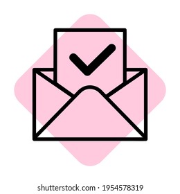 iconos de correo aislados. Símbolo de material vector de correo electrónico eps10 en fondo blanco