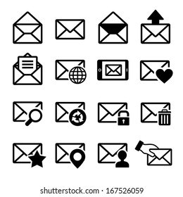 Mail icons set
