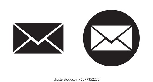 Mail icons set. E-mail icon. email sign and symbol. Mail icon button sign, notification new message icons buttons.