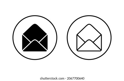 Iconos de correo. signo y símbolo de correo electrónico. Icono de correo electrónico. Icono de sobre