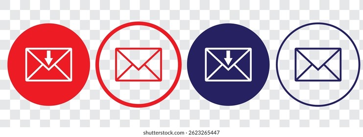 Ícones de email definidos. símbolo e sinal de email. Ícone de email. Ícone Envelope