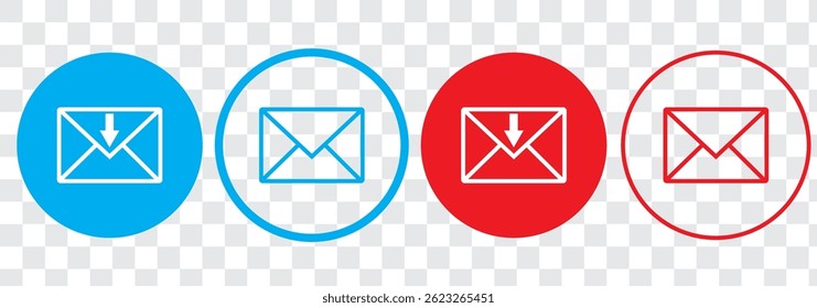 Ícones de email definidos. símbolo e sinal de email. Ícone de email. Ícone Envelope