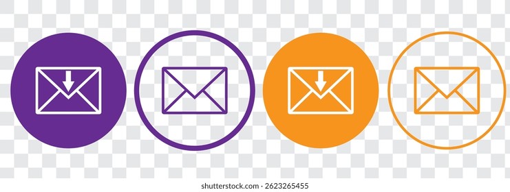 Ícones de email definidos. símbolo e sinal de email. Ícone de email. Ícone Envelope