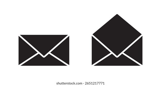 Ícones de email definidos. símbolo e sinal de email. símbolo e sinal de email. Ícone de email. Ícone de envelope . eps 10
