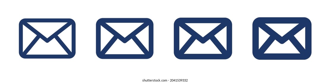 Iconos de correo. Icono sobre.