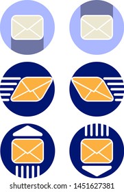 mail icons set post message