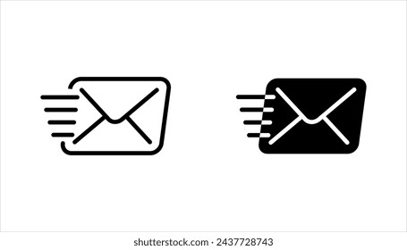 Mail icons set vector. Envelope icon set. email sign and symbol. vector illustration on white background
