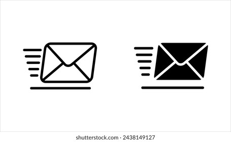 Mail icons set vector. Envelope icon set. email sign and symbol. vector illustration on white background