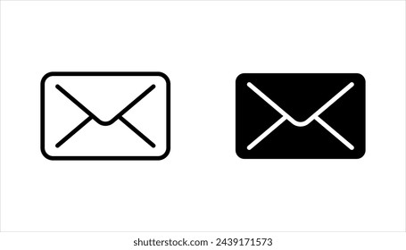 Mail icons set vector. Envelope icon set. email sign and symbol. vector illustration on white background