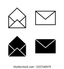 Mail icons vector. email sign and symbol. E-mail icon. Envelope icon
