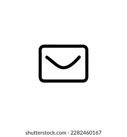 Mail inbox app Vector Icon, Outline style, isolated on white Background.